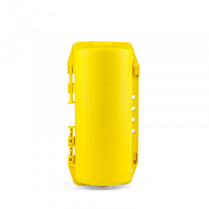 gwrD34, Блокиратор штепсельных разъемов большой, полипропилен, размер штепселя – до 261х114 мм, 315х161х137 мм, цвет – желтый, 1 шт/упак