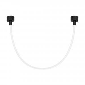 Светильник SP-TROPIC-SURFACE-R18-L1200-18W Day4000 (BK, 360 deg, 230V) 043393, Подвесной светильник. Мощность 18 Вт, св. поток 1160 лм, 64 лм/Вт, дневной 4000 K, CRI>90, угол 360°, напряжение питания 230 В. Черный круглый корпус из стали, силиконовая герметичная лента, степень защиты IP20. Размер: общая высота чаши 85 мм, высота чаш