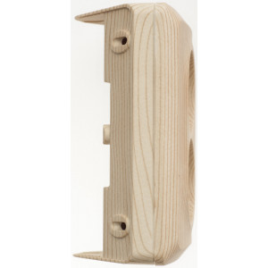 ЭТЮД O/У двойная угловая РОЗЕТКА без заземления без шторок 16А, СОСНА, Россия PA16-105D