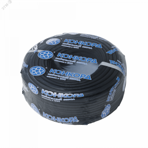 Провод ПВС 2х1,5+1x1,5 черный бухта 100м 4763