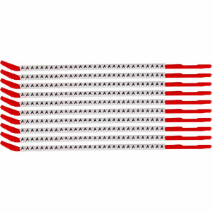 brd313110, SCN-10-A клипсы, легенда "A", нейлон, для провода диаметром 2.8-3.4мм, 300 шт. в упак.