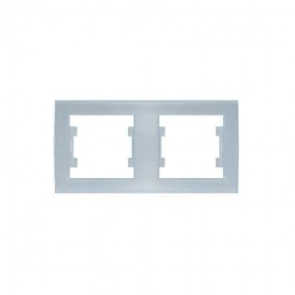 Изображение товара Рамка 2-м Бриллиант горизонт. серебр. 7949711