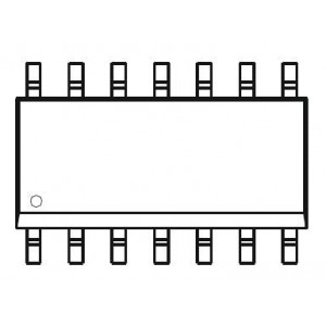 74HC164S14-13, Регистры сдвига счетчика 8-Bit Shift Register Logic HC SO-14