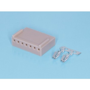 HU-7, Разъем питания 7 контактов, гнездо на кабель, шаг 2,54мм