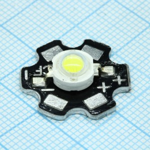 3WR 3.6V 200-220LM 6500-7000K, Светодиод на плате 3W 200-220Lm 3.4-3.6V 700mA 6500-7000K 140°
