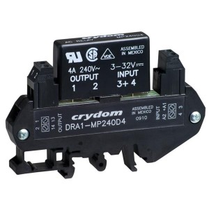 DRA1-MP240D3, Твердотельные реле - Промышленного монтажа DIN Mt 280 VAC/3A out 3-32 VDC input