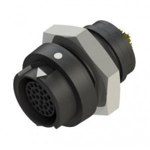 300196, Цилиндрические защелкивающиеся разъемы 27POLE RCPT FPNL MNT 26 AWG