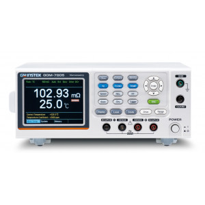 GOM-7804, Миллиомметр цифровой, диапазон от 1мкОм до 5МОм с базовой погрешностью измерения ±0,05%