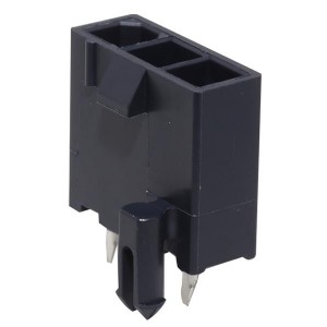 172647-0102, Проводные клеммы и зажимы MiniFitJrHdr Vt SR w/Pgs Sn 2Ckt GW