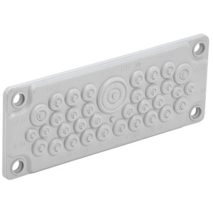 TITAN Ввод кабельный мембр. 35 отв. d=7-32мм IP65 серый TI-00D-MC-035-65