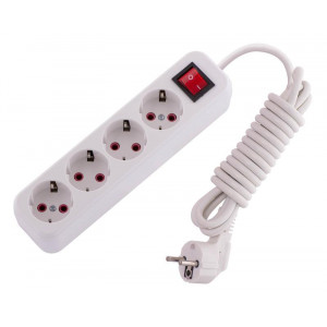 Удлинитель 4х3м с заземл. 16А IP20 Lila с выкл. 720-0403-402