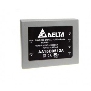 AA15T051212A, Модули питания переменного/постоянного тока AC/DC Power Module, Triple Output, 5Vout, 12Vout, -12Vout, 15W