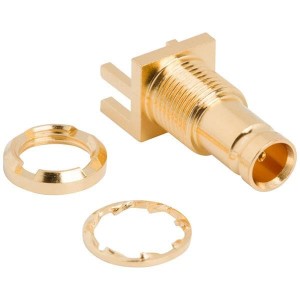 282133-75, РЧ соединители / Коаксиальные соединители 1.0/2.3 DIN Rec Edge Launch GLD