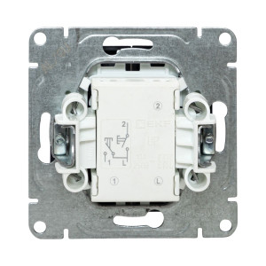 Механизм выключателя, двухклавишный, кнопочный, графит Эпика EKF UP1-SWG-23