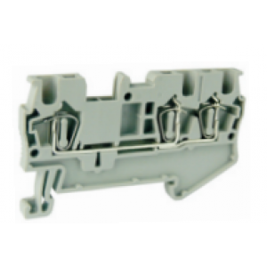 Проходная клемма UJ5-1.5/1X2E, Проходная клемма, 3 точки подключения, тип фиксации провода: пружинный, номинальное сечение: 1,5 мм кв., 17,5A, 500V, ширина: 4,2 мм, цвет: серый, тип монтажа: DIN35, стандарт GB/T14048.1,