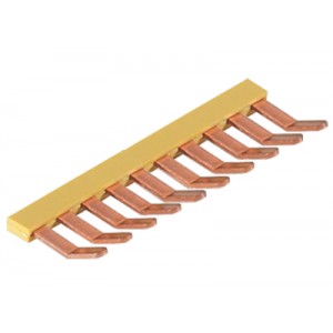 Соединительная перемычка IVB S WK4 E - 10, Соединительный мостик, для установки в зажимную клетку, изолированный, толщина 1 мм, угловой, 10 полюсов, для клемм: WK 4 E/U