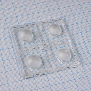 C13937_STRADA-2X2-C-STP, Квадратная модуль линза 2x2 на 4светодиода LG Innotek серии  LEMWA33X, эфф=94%, 138°