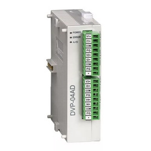 Модуль аналогового вывода DVP06AD-S, Модуль аналогового ввода: 6AI, 14bit, 24V DC Power, SLIM