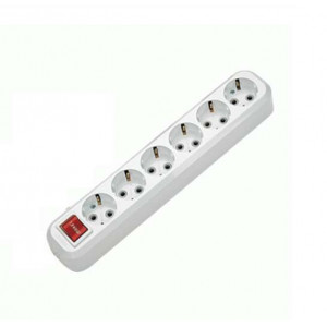 Колодка удлинителя 6-м с заземл. с выкл. MGP231