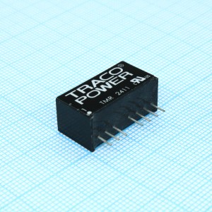 TMR 2411, Преобразователь DC/DC на печатную плату вход 24В выход 5В 0.4A 2Вт 7-Pin SIP