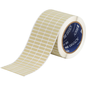 brd132461, THT-1-724-10 этикетки, материал B-724, желтовато-янтарный  полиимид, размер 19.05х6.35мм, 10 000 шт. в рул.