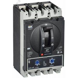 Автоматический выключатель в литом корпусе ARMAT 3P типоразмер A 35кА 80А расцепитель термомагнитный регулируемый AR-MCCB-3A-035-0080A-ATUC