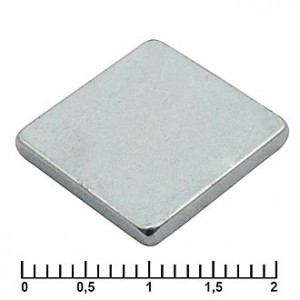 B 15X15X2 N35, Магнит самарий-кобальтовый класс N35 15х15х2 квадрат