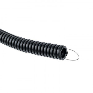 Труба гофрированная d20мм с протяжкой безгалоген. трудногорючая (FRHF) (уп.100м) Plast PROxima FRHF-20