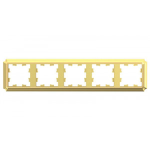 Рамка 5-пост. AtlasDesign Antique универс. зол. SE ATN101605