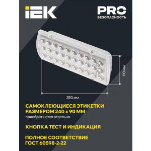 Светильник светодиодный ДПА 2105 IP65 4ч аварийный постоянного действия LDPA0-2101-4-65-K01