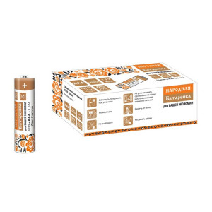 Элемент питания R03 AAA Zinc Carbon 1,5V SH-4 Народный SQ1702-0019