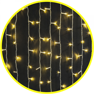 Гирлянда светодиодная 61 868 NGF-C01-357WW-8-2х1.5m-230-TR-IP44 61868