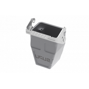 Крышка разъема S6B-CCH-1L.M-PG16, Крышка разъема на кабель, типоразмер 6B, высокое исполнение, с уплотнителем, 1 отверстие с резьбой для кабельных вводов PG16, с верхним расположением, с одной защелкой, материал корпуса: алюминиевый сплав