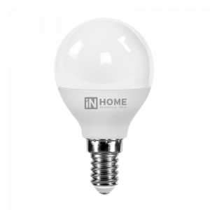 Лампа светодиодная LED-ШАР-VC 4Вт 230В Е14 3000К 360Лм IN HOME (кр.10шт) [4690612030517]
