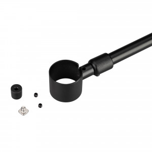 Подвес телескопический MAG-FLEX-ROD-TRACK-L2000 (BK) 034073, Крепление для монтажа треков серии FLEX с кольцом. Длина крепления регулируется от 1 до 2 м. В комплекте 1 шт и аксессуары для монтажа.
