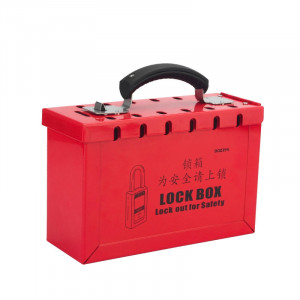 gwrBOX1, Бокс групповой переносной, сталь, количество отверстий – 12, 250х178х95 мм, цвет – красный, 1 шт/упак