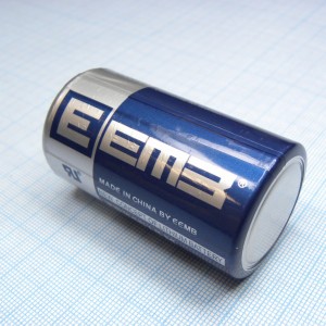 ER34615M, Li, SOCl2 батарея типоразмера D, 3.6В, 14Ач, стандартная форма, -55...85 °C
