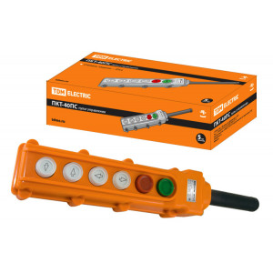 Пульт управления ПКТ-40ПС, кнопки Пуск с фиксацией, Стоп, вверх, вниз, влево, вправо, IP54 SQ0706-0008