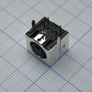 MDN-4J розетка на плату, розетка на печатную плату 4 pin