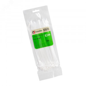 Стяжка нейлоновая КСС 4х200 (бел) (100шт) 49397