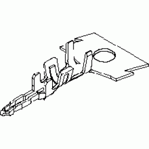 350449102, Контакт штырь прямой монтаж на кабель 24-28AWG рейка