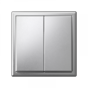 ARTGALLERY 2-клавишный ВЫКЛЮЧАТЕЛЬ, 10АХ, механизм, быстрозажимные клеммы, АЛЮМИНИЙ GAL000351S