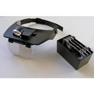 TK1009L, головная бинокулярная лупа со стереоскопическими сменными линзами с разной кратностью