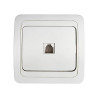 Розетка компьютерная одинарная RJ-45 CLASSICO белая 2131 4690612034263