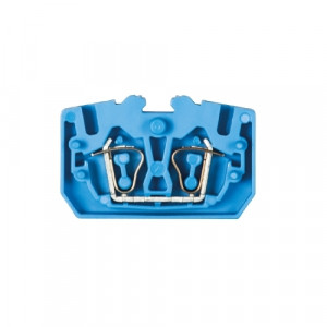 Проходная клемма (MINI) WKF2,5/M BL, Проходная клемма, MINI, верхний подвод кабеля, 2 точки подключения, тип фиксации провода: пружинный, номинальное сечение: 2,5 мм кв., 24A, 800V, ширина: 5 мм, цвет: синий, тип монтажа: нет