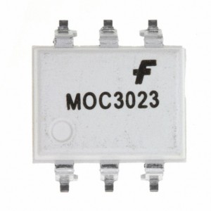MOC3023SM, Оптопара симисторная одноканальная изоляция 4.17кВ напряжение 400В 0.005A 0.33Вт -40...+85°С