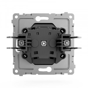 Розетка 1-м СП Pixel 16А IP20 без заземл. механизм карбон TKE-PX-R1-C14