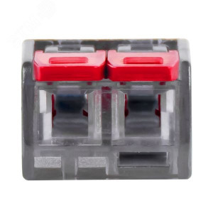 Клемма СМК 221-412 2 отверстия 0.2-4.0 мм2 блистер (5шт.) PROxima plc-smk-221-412b