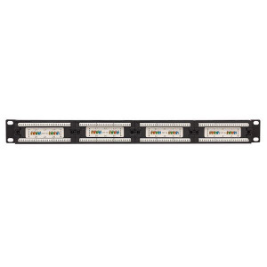 Патч-панель 19дюйм 1U кат.5E UTP неэкранир. 24 порта RJ45 Dual IDC с органайзером TERACOM PRO TRP-PPNL-5EUTP-C1U24