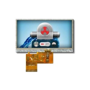 4DLCD-43480272-CTP, Тонкопленочные дисплеи и принадлежности 4.3", 480x272 pixels, full colour LCD Module with Capacitive Touch